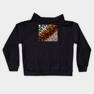 three mix in one animal print Kids Hoodie